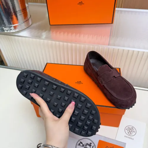 Replica Hermes Leather Shoes For Women #1442505 $85.00 USD for Wholesale