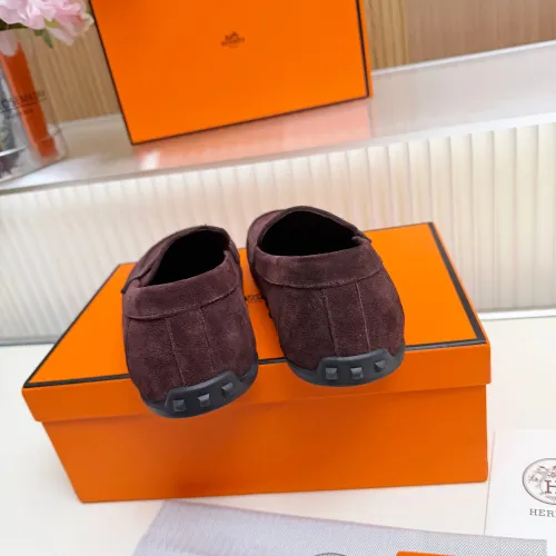 Replica Hermes Leather Shoes For Women #1442505 $85.00 USD for Wholesale