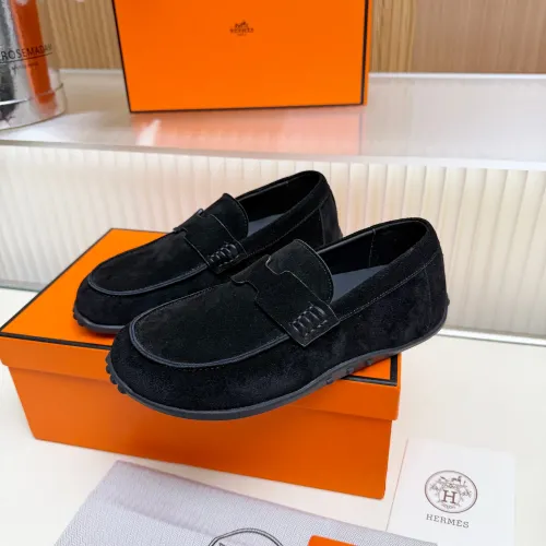 Wholesale Hermes Leather Shoes For Women #1442506 $85.00 USD, Wholesale Quality Replica Hermes Leather Shoes