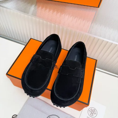 Replica Hermes Leather Shoes For Women #1442506 $85.00 USD for Wholesale