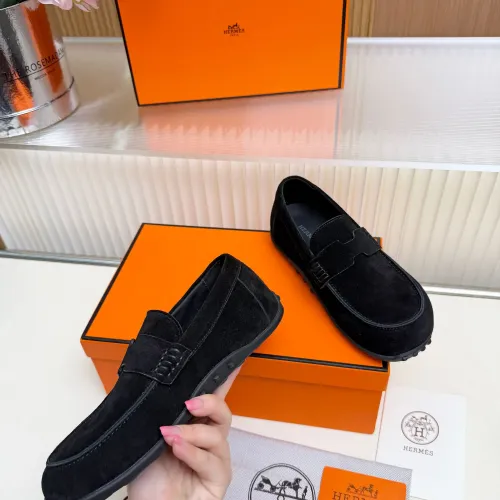 Replica Hermes Leather Shoes For Women #1442506 $85.00 USD for Wholesale