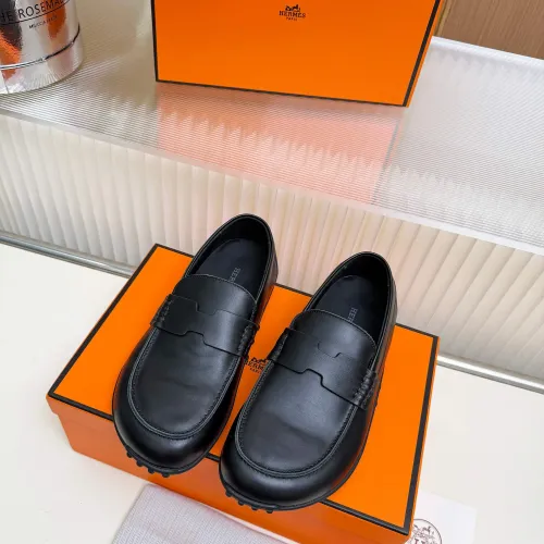 Replica Hermes Leather Shoes For Women #1442507 $85.00 USD for Wholesale