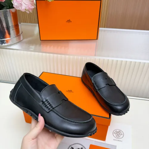Replica Hermes Leather Shoes For Women #1442507 $85.00 USD for Wholesale