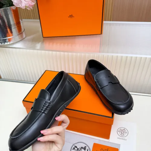 Replica Hermes Leather Shoes For Women #1442507 $85.00 USD for Wholesale