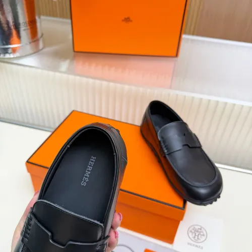 Replica Hermes Leather Shoes For Women #1442507 $85.00 USD for Wholesale