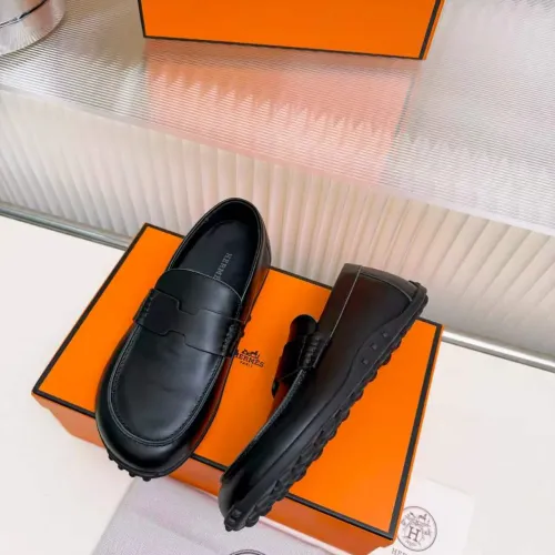 Replica Hermes Leather Shoes For Women #1442507 $85.00 USD for Wholesale