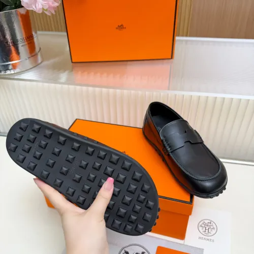 Replica Hermes Leather Shoes For Women #1442507 $85.00 USD for Wholesale