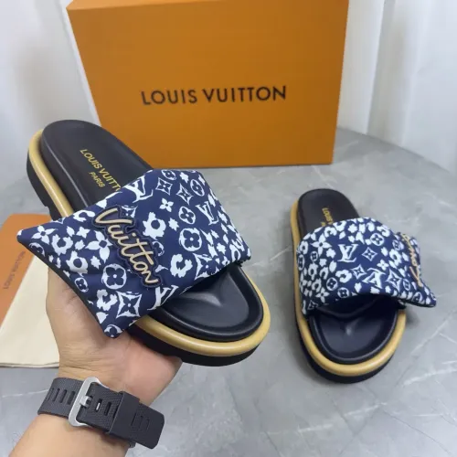 Wholesale Louis Vuitton Slippers For Men #1442543 $76.00 USD, Wholesale Quality Replica Louis Vuitton Slippers