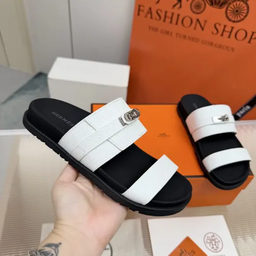 Replica Hermes Slippers For Women #1442795 $88.00 USD for Wholesale