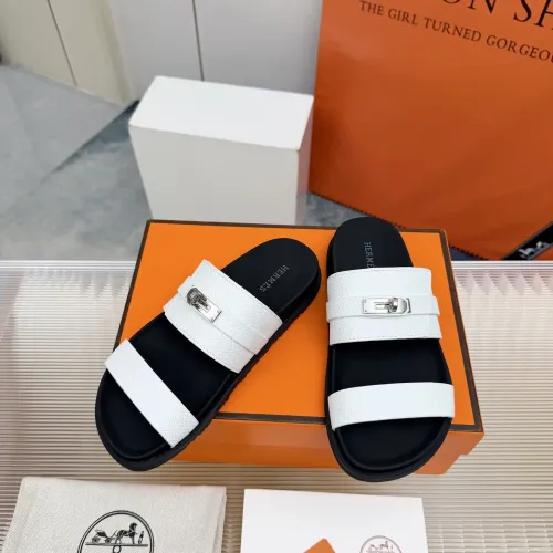 Replica Hermes Slippers For Men #1442796 $88.00 USD for Wholesale
