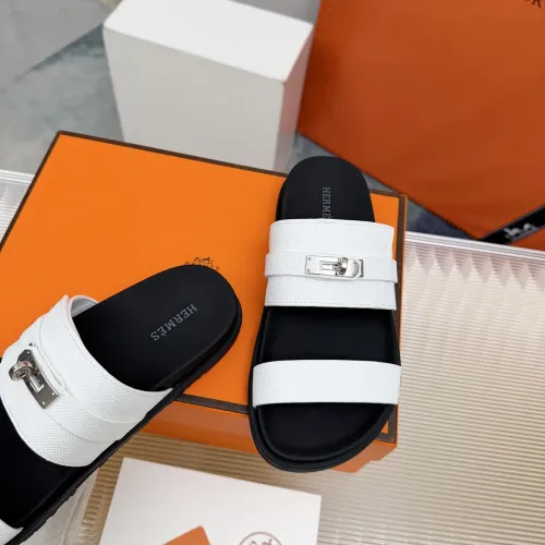 Replica Hermes Slippers For Men #1442796 $88.00 USD for Wholesale