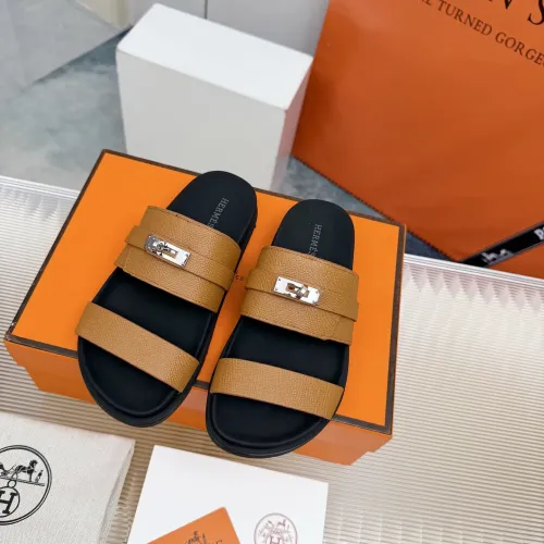 Replica Hermes Slippers For Women #1442798 $88.00 USD for Wholesale
