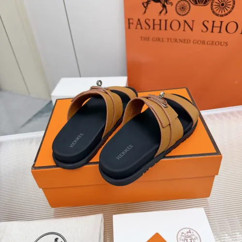 Replica Hermes Slippers For Men #1442799 $88.00 USD for Wholesale