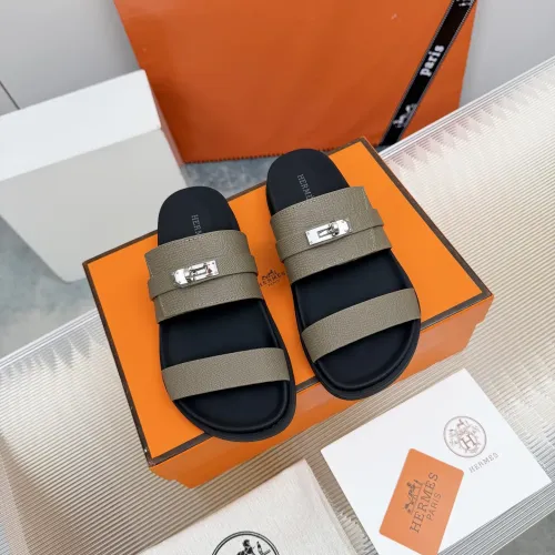 Replica Hermes Slippers For Women #1442801 $88.00 USD for Wholesale