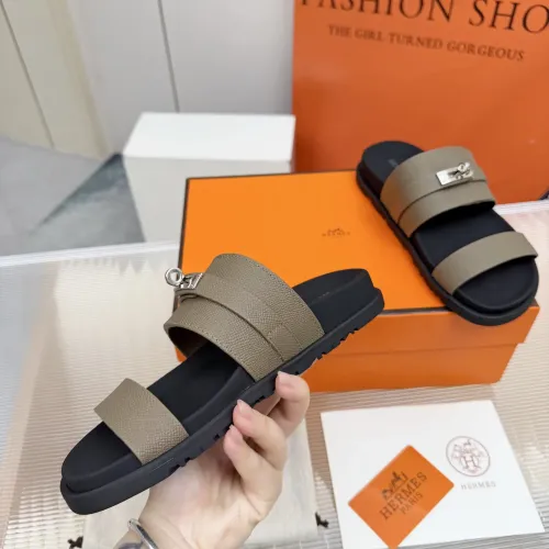 Replica Hermes Slippers For Women #1442801 $88.00 USD for Wholesale