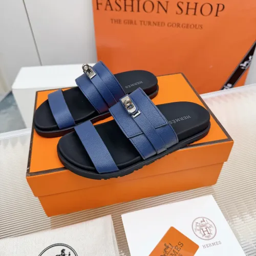 Wholesale Hermes Slippers For Men #1442809 $88.00 USD, Wholesale Quality Replica Hermes Slippers
