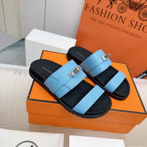 Replica Hermes Slippers For Men #1442812 $88.00 USD for Wholesale