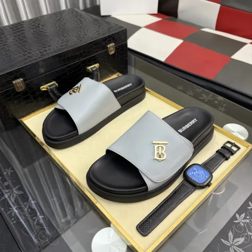 Wholesale Burberry Slippers For Men #1442818 $72.00 USD, Wholesale Quality Replica Burberry Slippers