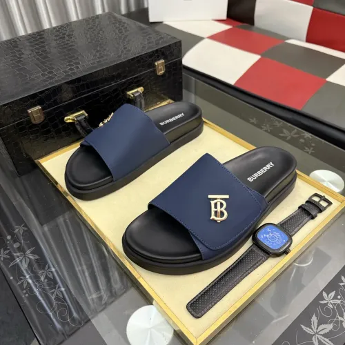 Wholesale Burberry Slippers For Men #1442820 $72.00 USD, Wholesale Quality Replica Burberry Slippers