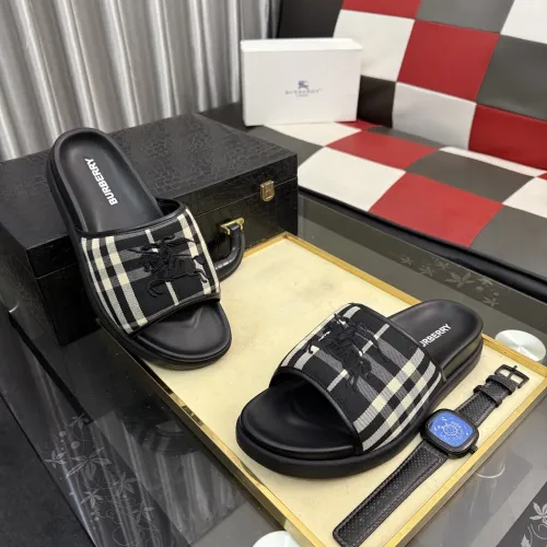 Wholesale Burberry Slippers For Men #1442844 $60.00 USD, Wholesale Quality Replica Burberry Slippers