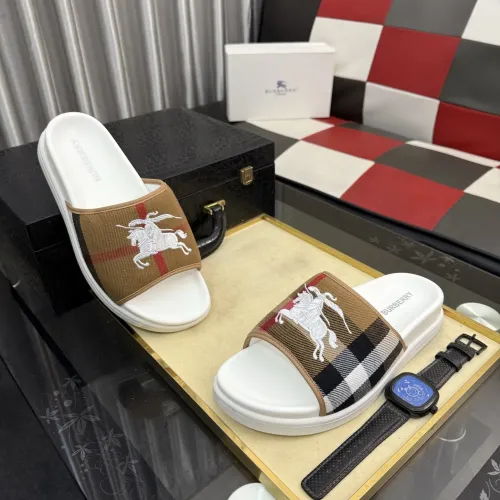 Wholesale Burberry Slippers For Men #1442845 $60.00 USD, Wholesale Quality Replica Burberry Slippers