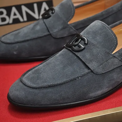 Replica Dolce & Gabbana D&G Leather Shoes For Men #1442850 $98.00 USD for Wholesale