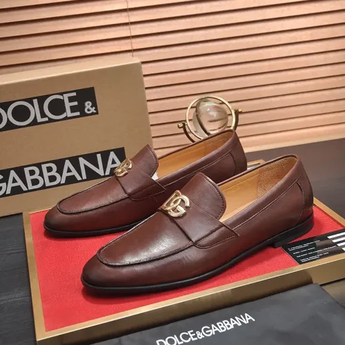 Wholesale Dolce &amp; Gabbana D&amp;G Leather Shoes For Men #1442853 $98.00 USD, Wholesale Quality Replica Dolce &amp; Gabbana D&amp;G Leather Shoes