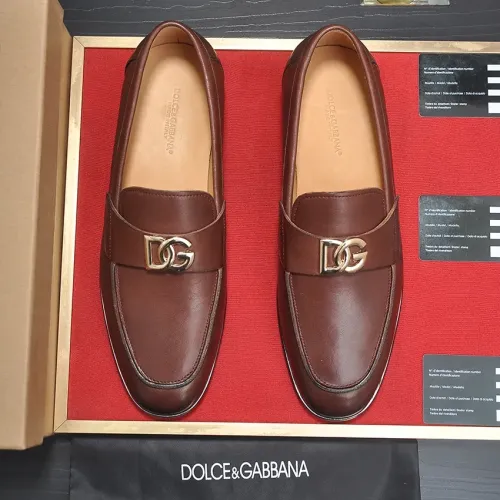 Replica Dolce & Gabbana D&G Leather Shoes For Men #1442853 $98.00 USD for Wholesale