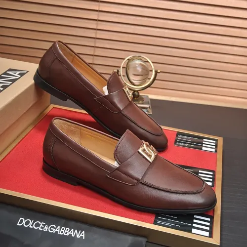 Replica Dolce & Gabbana D&G Leather Shoes For Men #1442853 $98.00 USD for Wholesale