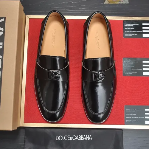 Replica Dolce & Gabbana D&G Leather Shoes For Men #1442855 $98.00 USD for Wholesale