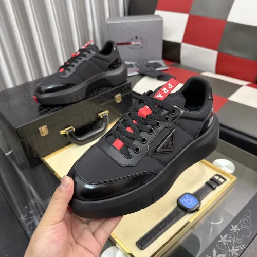 Wholesale Prada Casual Shoes For Men #1442897 $108.00 USD, Wholesale Quality Replica Prada Casual Shoes