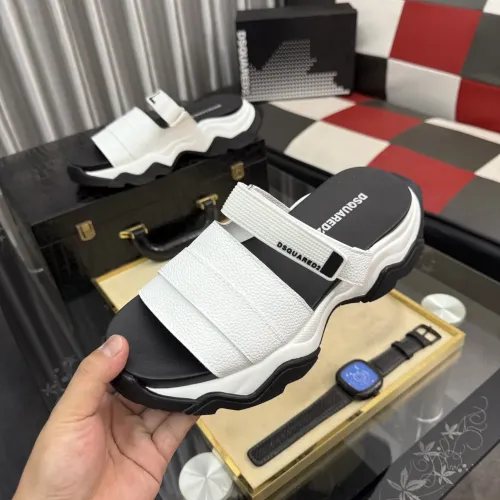 Wholesale Dsquared Slippers For Men #1442962 $76.00 USD, Wholesale Quality Replica Dsquared Slippers