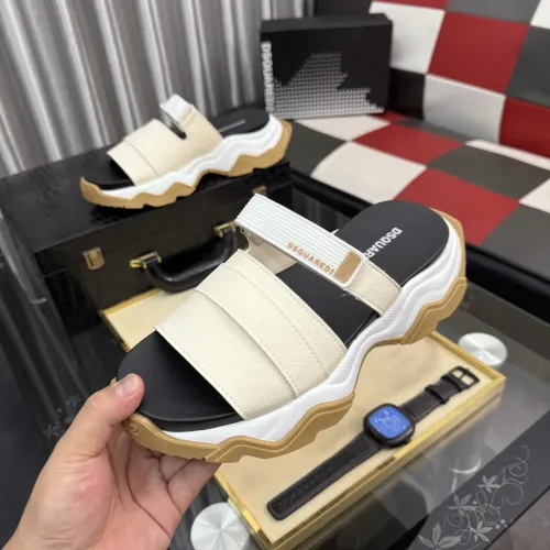 Wholesale Dsquared Slippers For Men #1442963 $76.00 USD, Wholesale Quality Replica Dsquared Slippers