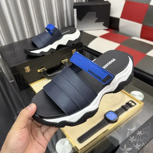 Wholesale Dsquared Slippers For Men #1442964 $76.00 USD, Wholesale Quality Replica Dsquared Slippers