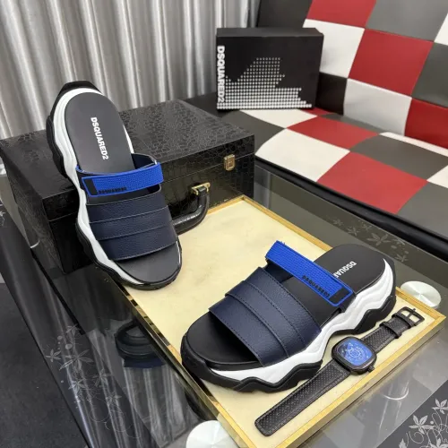 Replica Dsquared Slippers For Men #1442964 $76.00 USD for Wholesale
