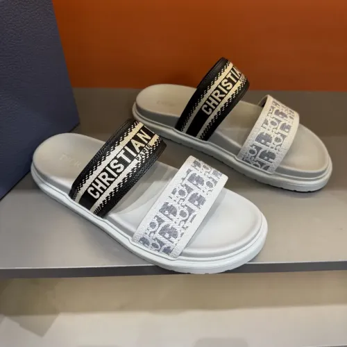 Replica Christian Dior Slippers For Men #1442969 $60.00 USD for Wholesale