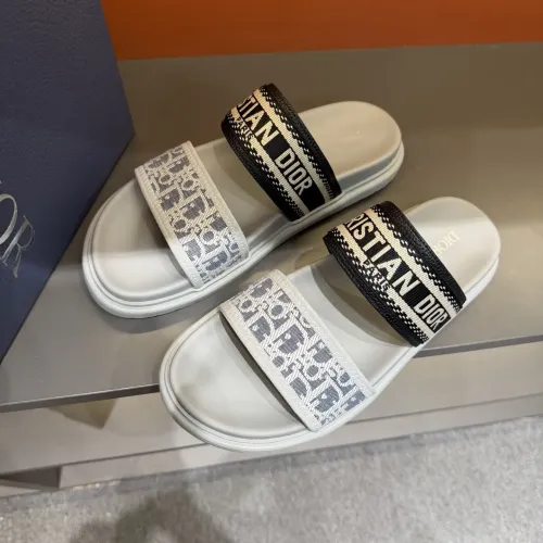 Replica Christian Dior Slippers For Men #1442969 $60.00 USD for Wholesale
