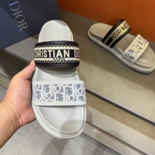 Replica Christian Dior Slippers For Men #1442969 $60.00 USD for Wholesale
