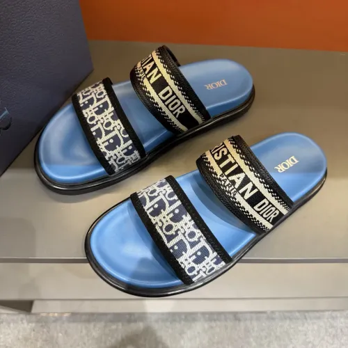 Replica Christian Dior Slippers For Men #1442970 $60.00 USD for Wholesale