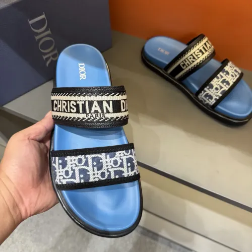 Replica Christian Dior Slippers For Men #1442970 $60.00 USD for Wholesale