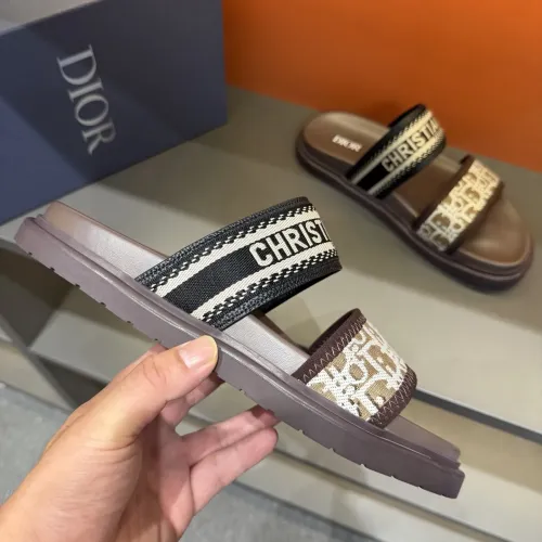 Replica Christian Dior Slippers For Men #1442971 $60.00 USD for Wholesale