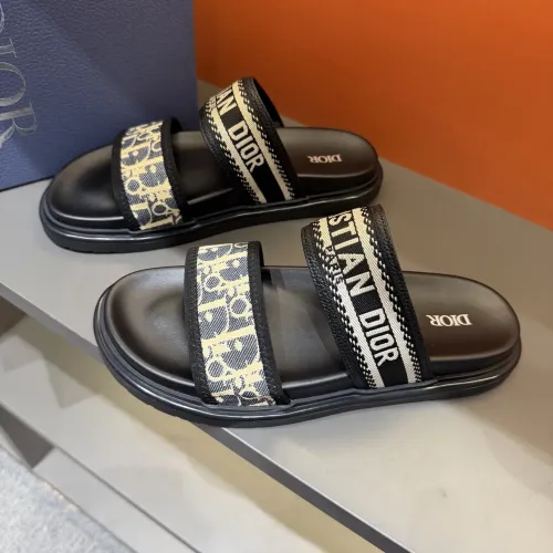 Wholesale Christian Dior Slippers For Men #1442972 $60.00 USD, Wholesale Quality Replica Christian Dior Slippers