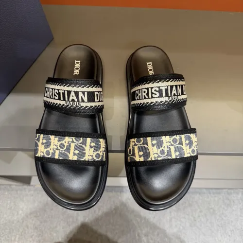 Replica Christian Dior Slippers For Men #1442972 $60.00 USD for Wholesale