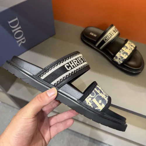 Replica Christian Dior Slippers For Men #1442972 $60.00 USD for Wholesale