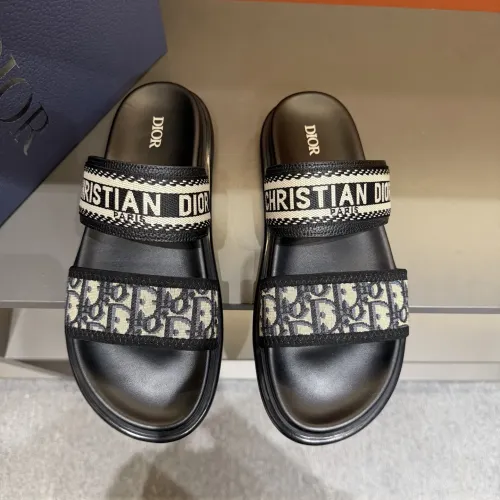 Replica Christian Dior Slippers For Men #1442973 $60.00 USD for Wholesale
