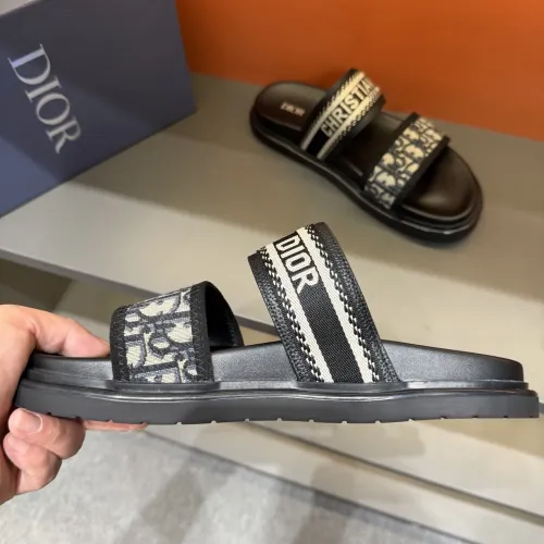 Replica Christian Dior Slippers For Men #1442973 $60.00 USD for Wholesale