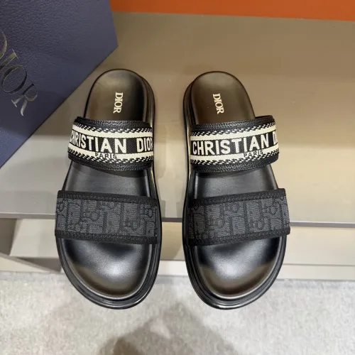 Replica Christian Dior Slippers For Men #1442974 $60.00 USD for Wholesale