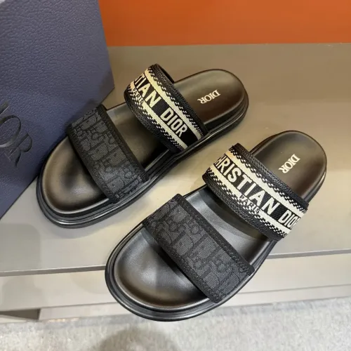 Replica Christian Dior Slippers For Men #1442974 $60.00 USD for Wholesale
