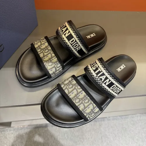 Replica Christian Dior Slippers For Men #1442975 $60.00 USD for Wholesale