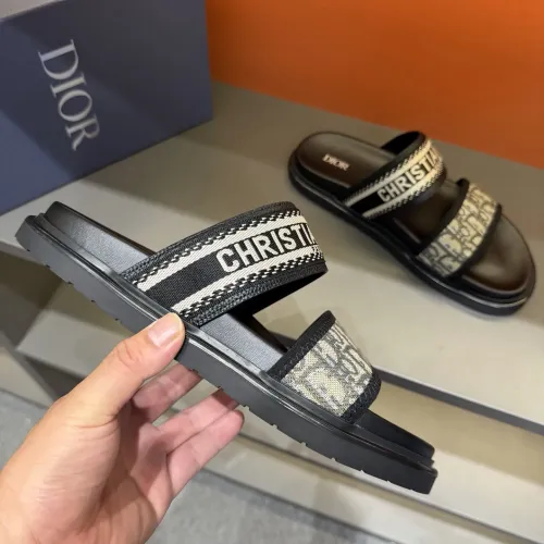 Replica Christian Dior Slippers For Men #1442975 $60.00 USD for Wholesale
